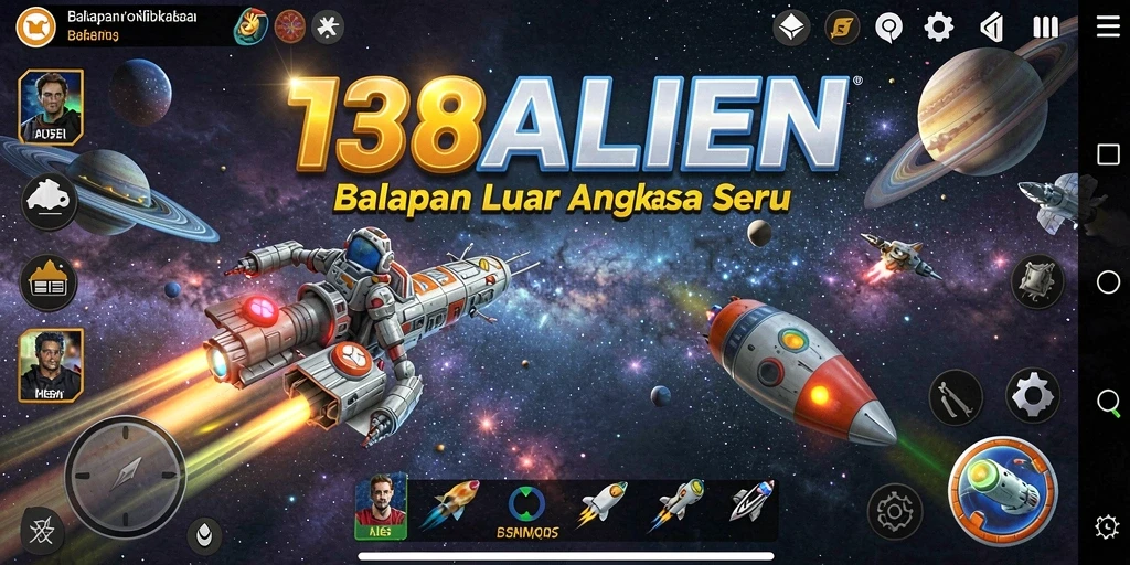 Tampilan gameplay <strong>138ALIEN</strong> yang menegangkan di luar angkasa.