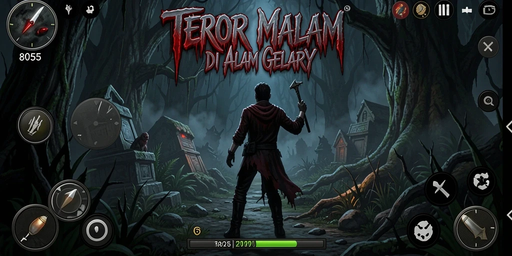 Gameplay menegangkan di dunia gelap <strong>8055</strong>.