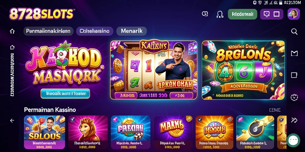 Tampilan gameplay menarik dari 8728SLOTS dengan slot beragam.