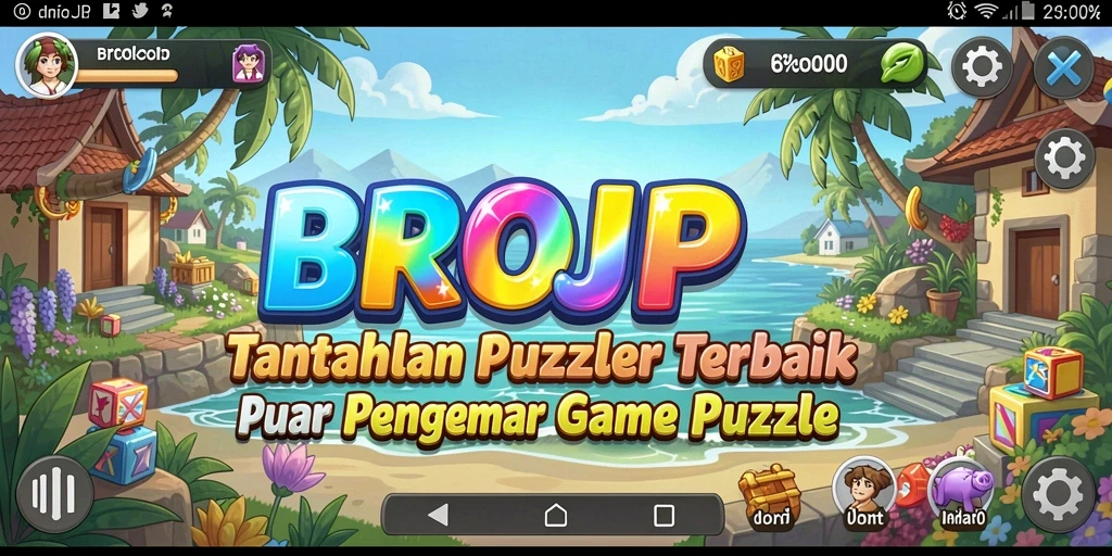 Tampilan gameplay BROJP yang mendebarkan dengan teka-teki menarik.