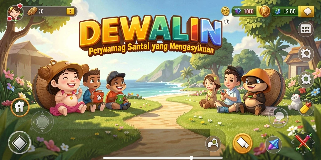 Tampilan gameplay DEWALIN yang menarik dan menghibur.