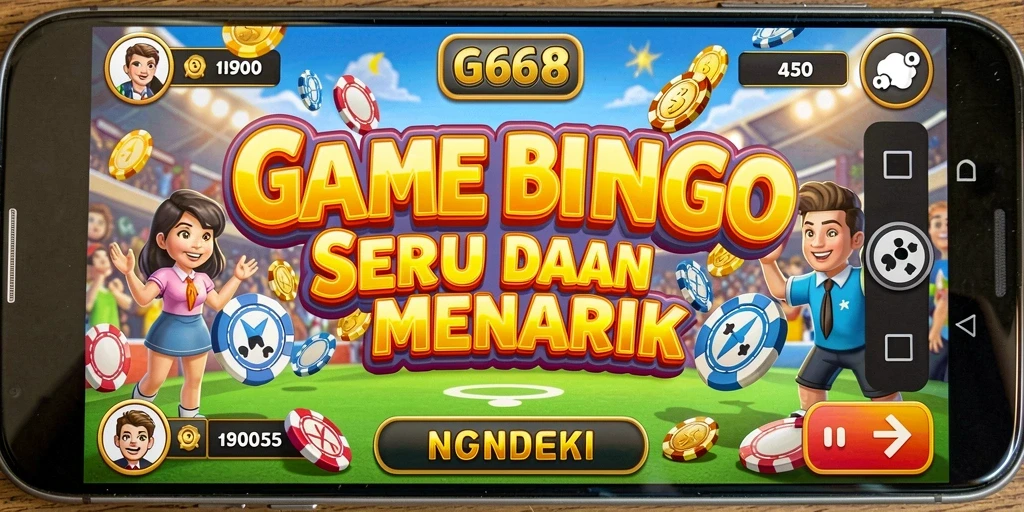 Tampilan gameplay G668 yang menarik dengan suasana Bingo yang seru.