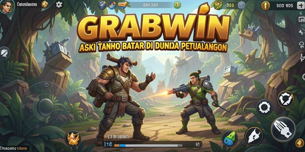 Tangkapan layar dari gameplay GRABWIN yang penuh aksi.