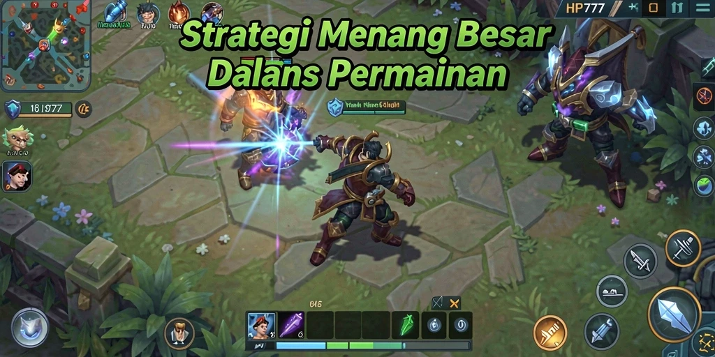 Menampilkan gameplay strategis yang menantang dan interaktif.