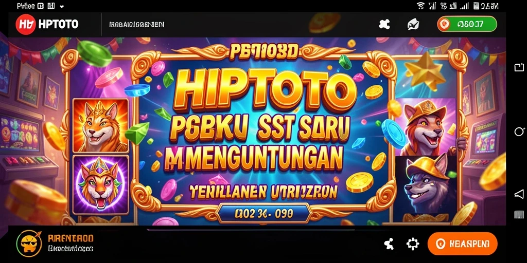 Tampilan gameplay menarik dari Slot HPTOTO yang penuh warna.