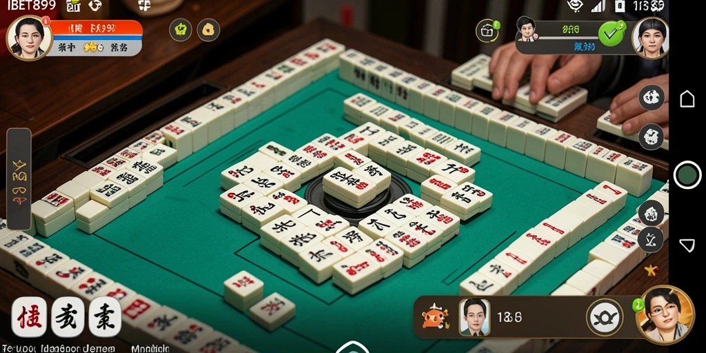 Tampilan menarik dari gameplay Mahjong dalam IBET899.