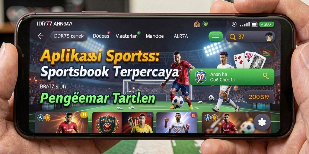 Tampilan antarmuka <strong>IDR77</strong> dengan fitur sportsbook interaktif.