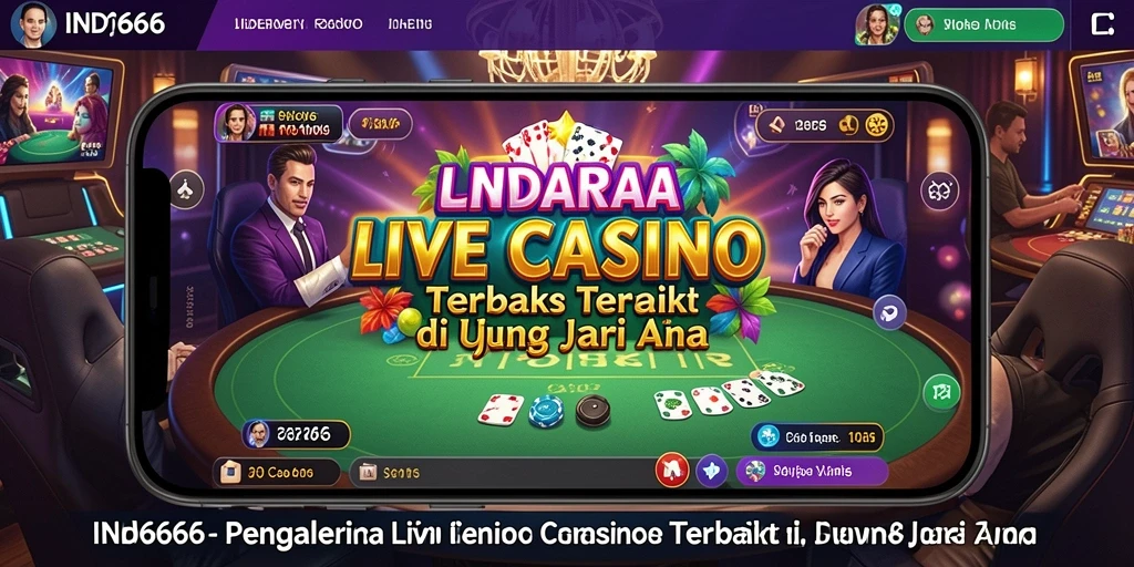 Gameplay menarik dalam Live Casino IND666 dengan dealer profesional.