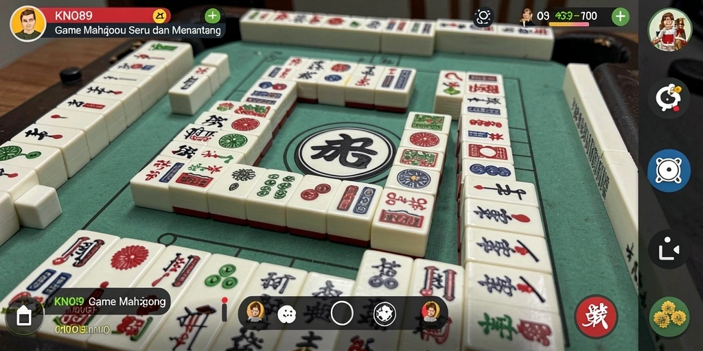 Gameplay KNO89 menampilkan pengalaman Mahjong yang mendebarkan.
