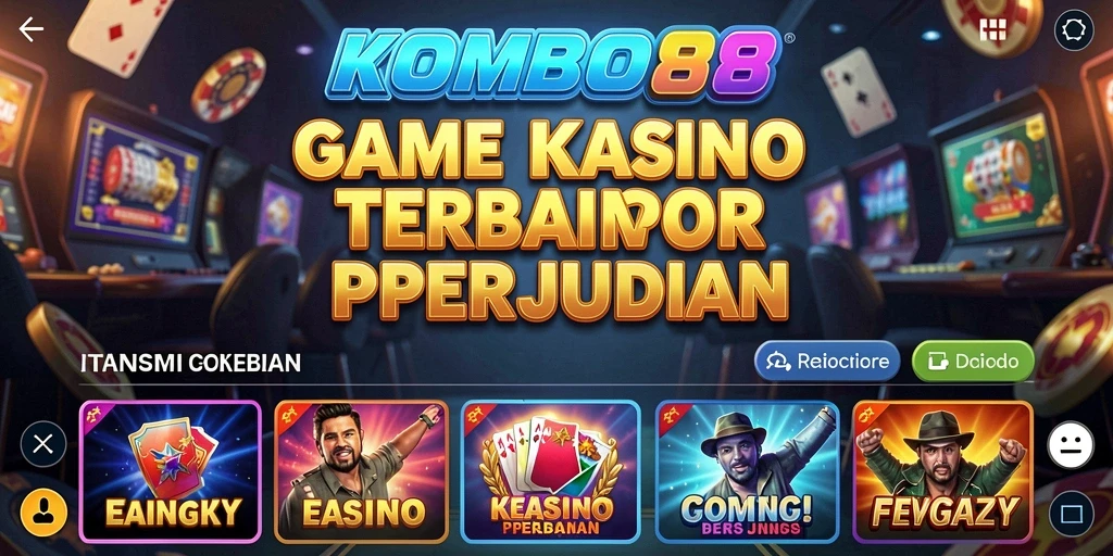 Gameplay menarik Kasino di KOMBO88 dengan berbagai pilihan permainan.