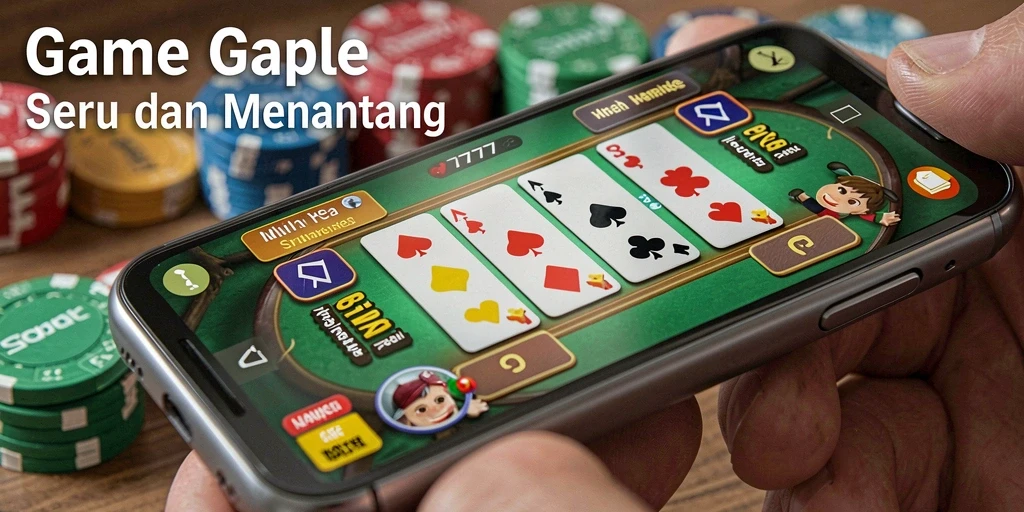 Tampilan gameplay seru dalam L777 saat bermain Gaple.