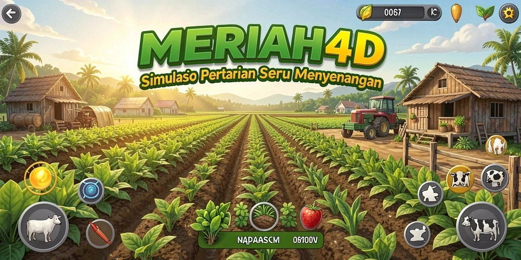 Gameplay MERIAH4D yang menarik dengan aktivitas pertanian yang seru.