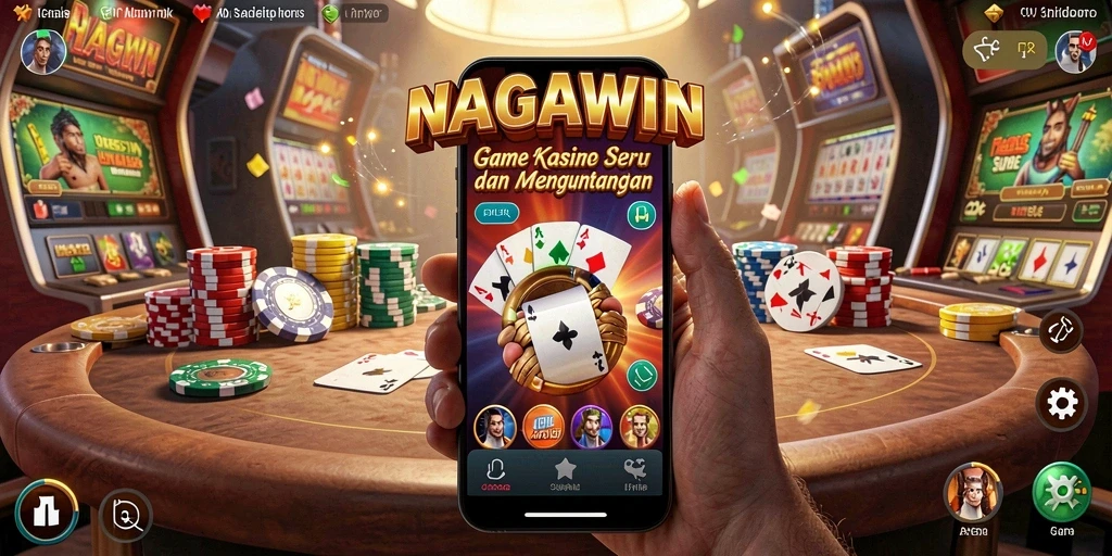 Tampilan gameplay NAGAWIN yang memukau dan menarik.