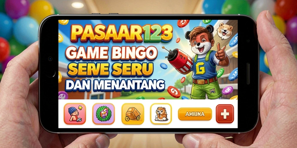 Tampilan gameplay PASAR123 dengan suasana Bingo yang seru.