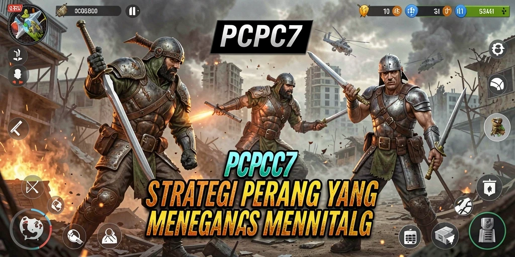 Tampilan gameplay menegangkan di medan pertempuran strategi.