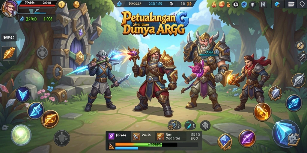 Tangkapan layar seru dari gameplay PP444 yang menunjukkan aksi pertempuran dinamis.