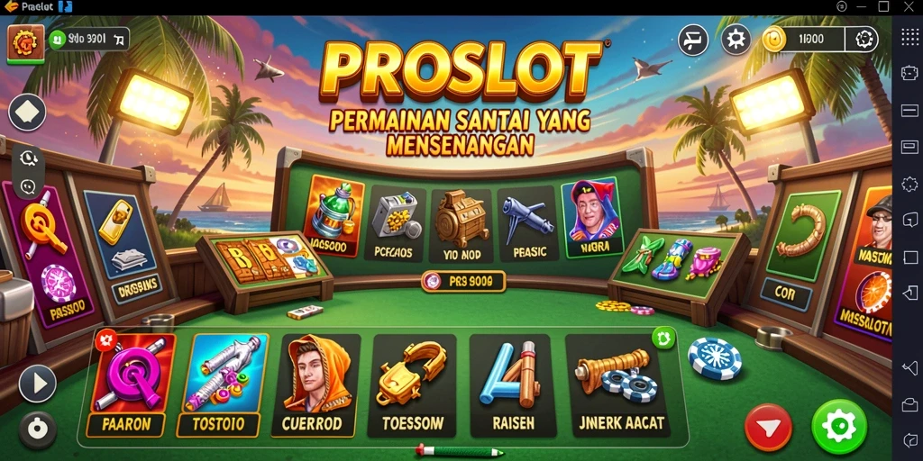 Tampilan menarik dari gameplay PROSLOT yang menghibur.