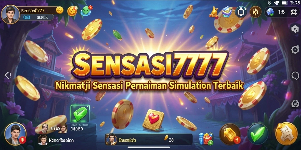 Tangkapan layar gameplay SENSASI777 yang menunjukkan pengalaman simulasi yang mendebarkan.