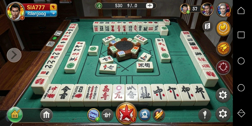 Screenshot gameplay SIA777 yang menunjukkan keseruan permainan Mahjong.