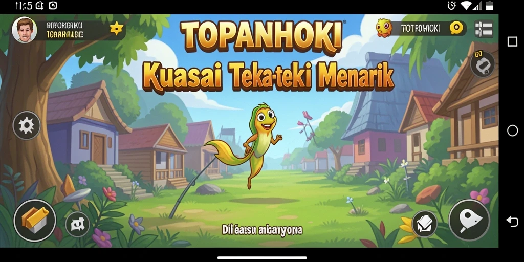 Screenshot gameplay TOPANHOKI yang menampilkan momen menegangkan.