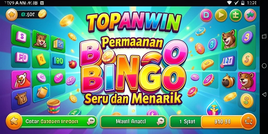 Tampilan gameplay seru dari permainan Bingo TOPANWIN.