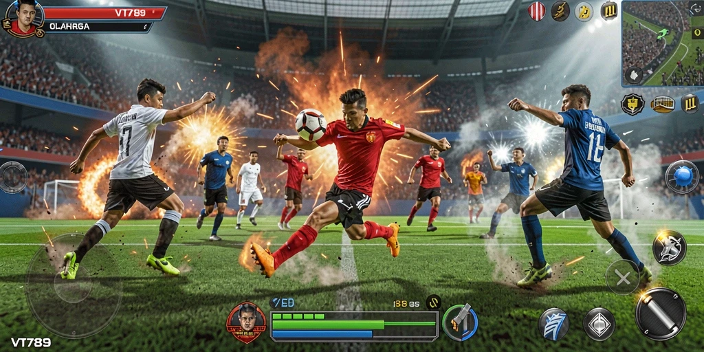 Tampilan gameplay VT789 yang menarik dan penuh aksi olahraga.