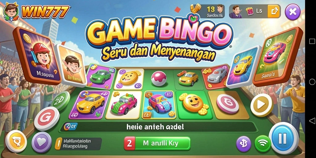 Tampilan gameplay seru dalam permainan Bingo WIN777.