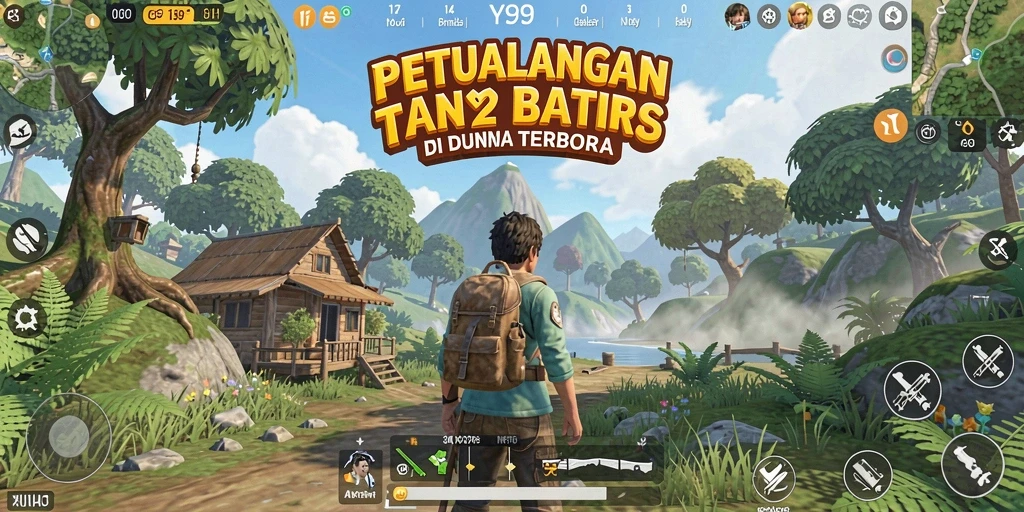 Gameplay menarik dalam dunia terbuka Y89 yang luas.