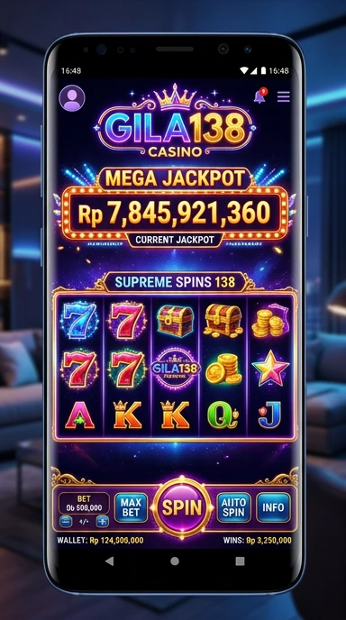 Tampilan antarmuka gila138 yang intuitif dan menarik.